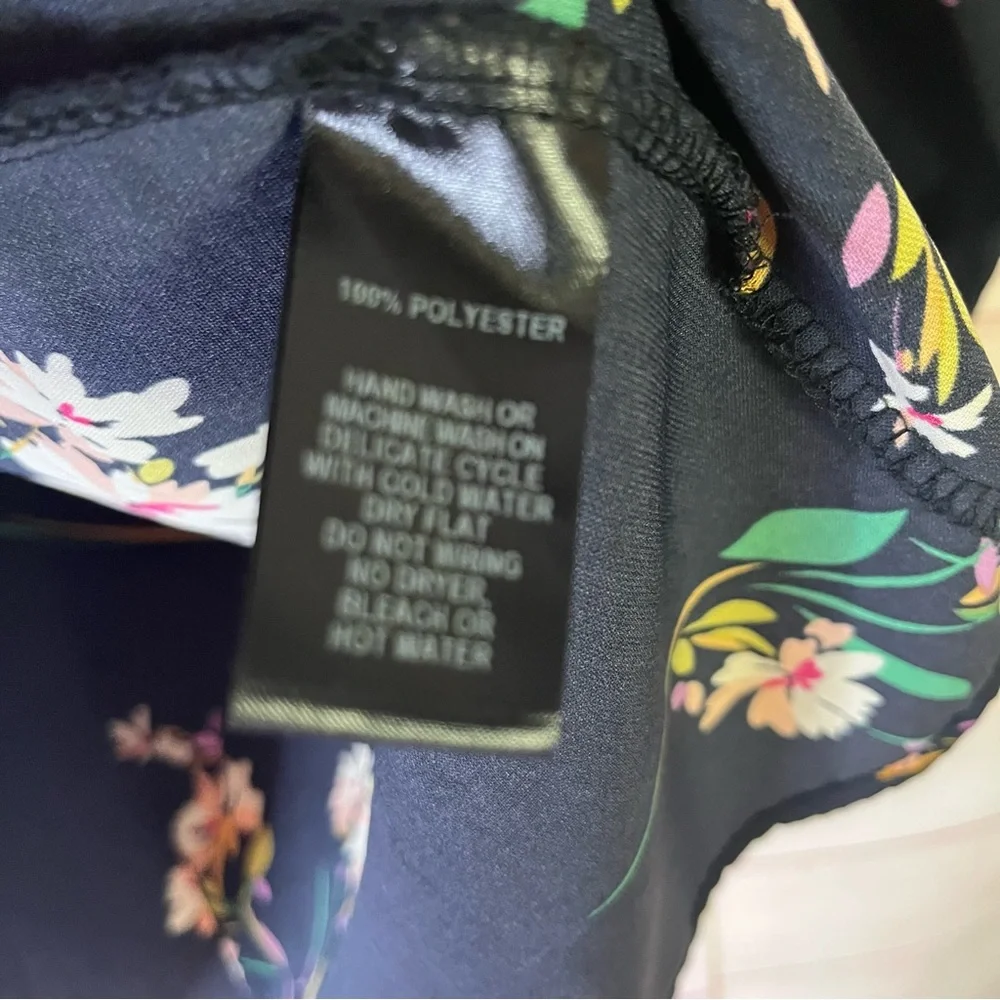 Lulus Black Floral Long Sleeve Dress Size Medium‎ - Picture 3 of 5